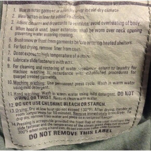 Vtg US Military M65 Jacket Men Med Regular Woodland Camo Field Coat Cold Weather - Picture 9 of 9